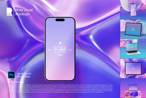 Device Mockup - Boba Cube