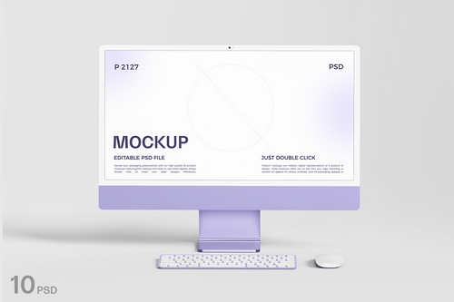 New iMac 24" Desktop Mockup