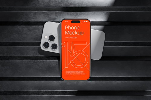 iPhone 15 - App Presentation Mockup