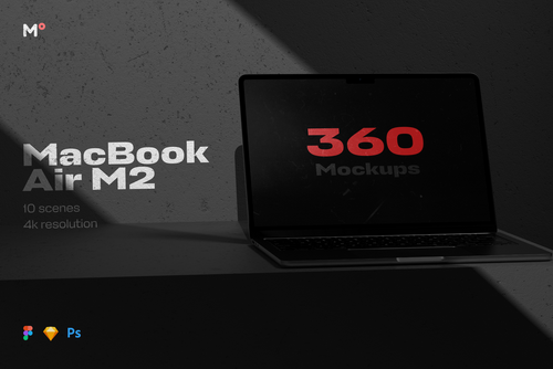 Macbook Air M2 Mockups Collection
