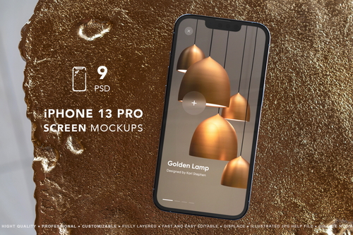 iPhone 13 Pro Screen MockUps