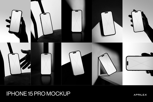 10 iPhone 16 Pro Mockups Bundle