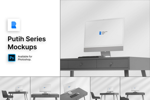 iMac - Putih Mockups Series
