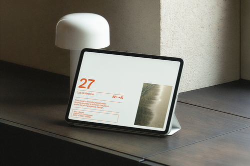 Cozy Vintage iPad Pro Mockup — LUX-27