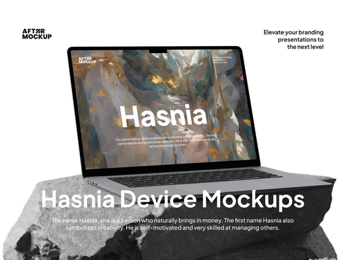 Hasnia Device Mockups