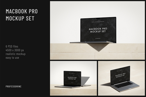 MacBook Pro Mockup Set