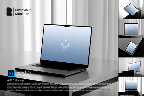 Device Mockup - White Room Mockup Series