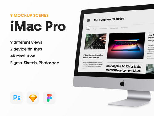 Top 9 iMac Pro Mockups