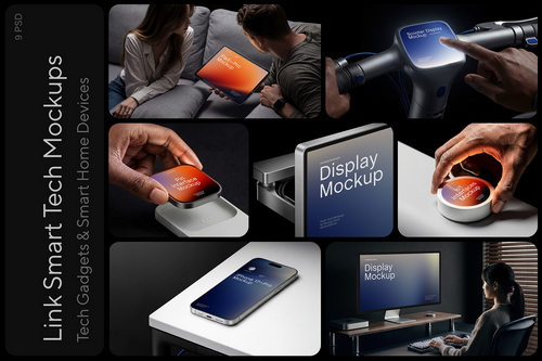 Smart Tech Device Mockups / Link Series