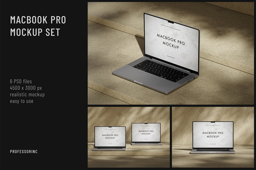 MacBook Pro Mockup Set
