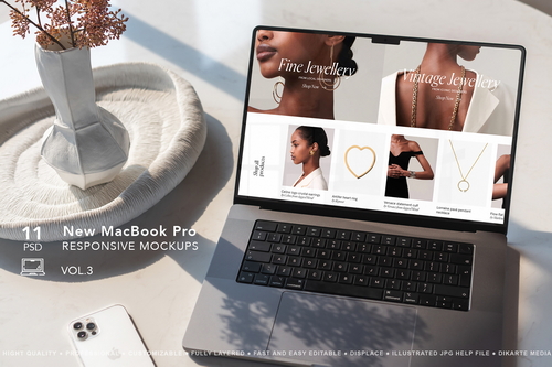 New MacBook Pro 16 Responsive MockUps