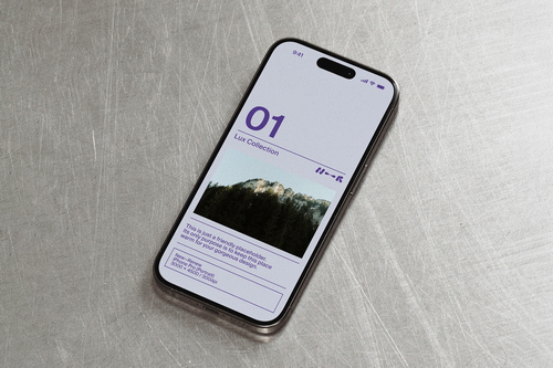 Industrial iPhone Pro Mockup — LUX-01
