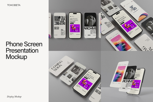 Phone Screen Presentation Mockup