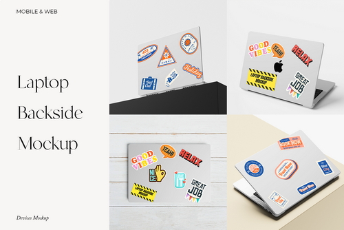 Laptop Backside Mockup