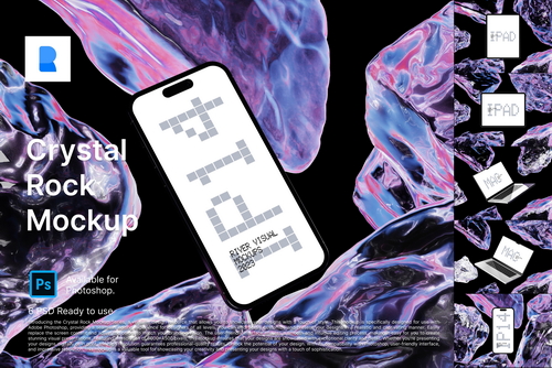 Device Mockup - Crystal Rock Mockup Series