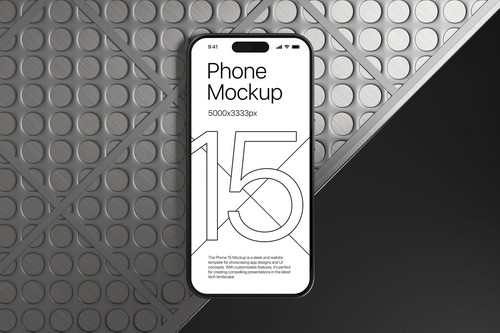 iPhone 15 - App Presentation Mockup