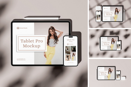 iPad Pro and iPhone 14 Pro Mockup