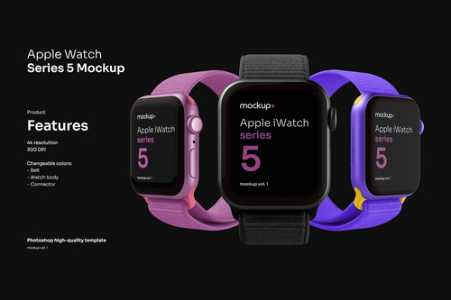 Apple Watch Series 5 Mockup
