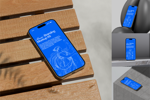 iPhone Mockup Bundle (Basic Branding Mockup Kit)
