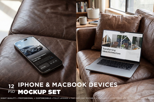 Devices MacBook & iPhone Mockups