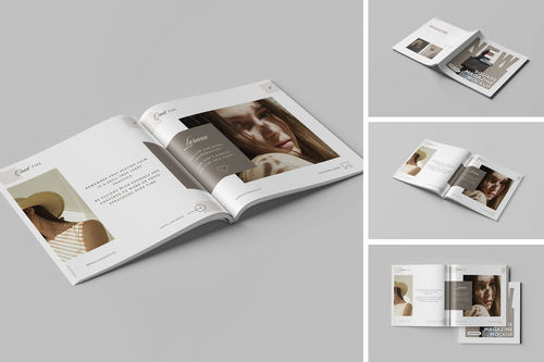 Square Magazine Mockup