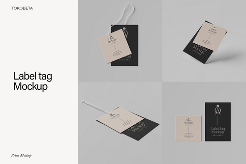 Label tag Mockup