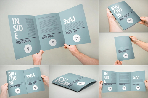 3xA4 Brochure Mock-up