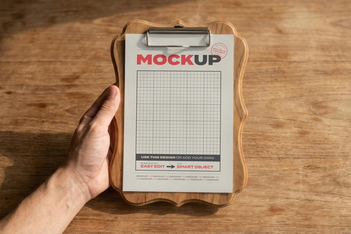 Holding Menu Collection Mockups