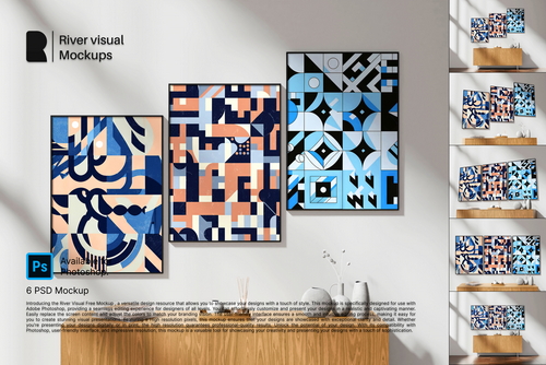 Posters Frame Mockup - Alanca Series