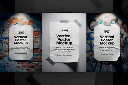 Vertical Poster Mockup