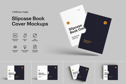 Slipcase Book Cover Mockups