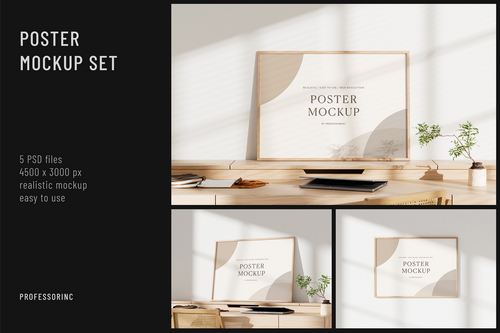 Landscape Poster Mockup Set