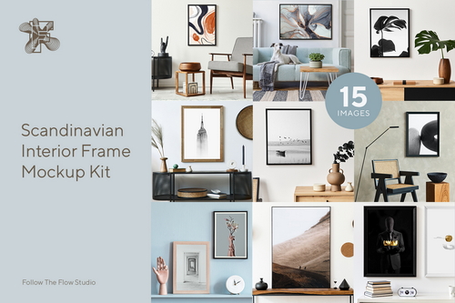 Scandinavian Artwork Frame Mockup Kit