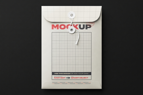 Envelopes with Closure Mockups