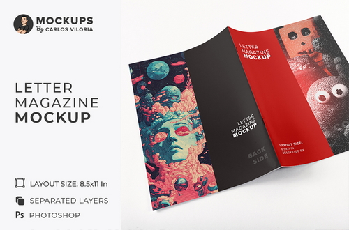 Open Letter Magazine Cover Mockup