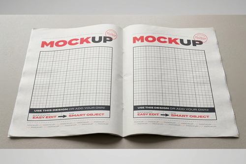 Open Newspaper Mockups