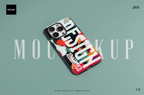 iPhone 15Pro Tough Case Mockup v.12