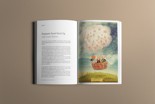 Soft Cover Book Mockup
