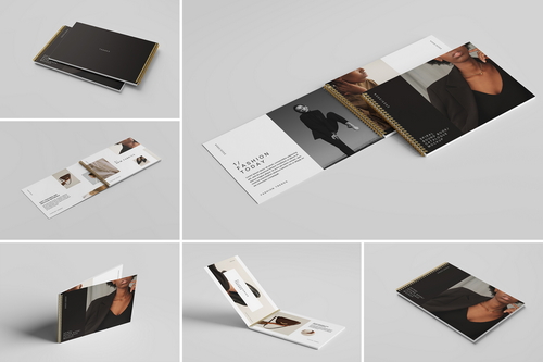 Spiral Bound Book Mockup