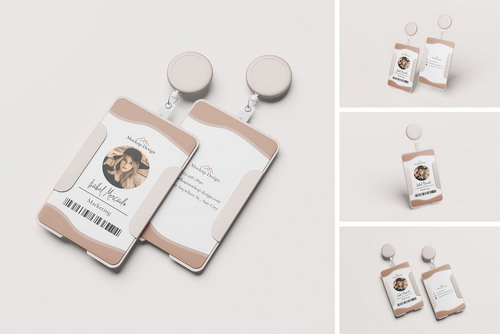 ID Card Holder Mockup