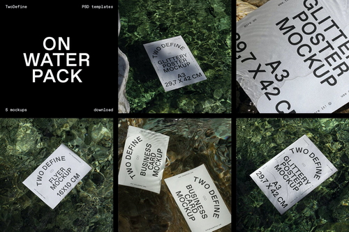 On Water Mockup Pack