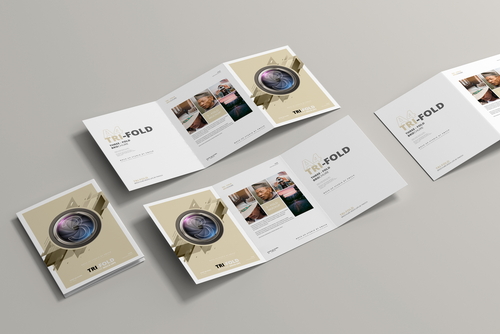 A4 Tri-Fold Brochure Mockup