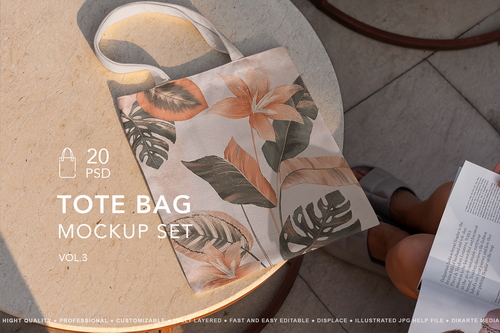 Tote Bag MockUp Set vol.3