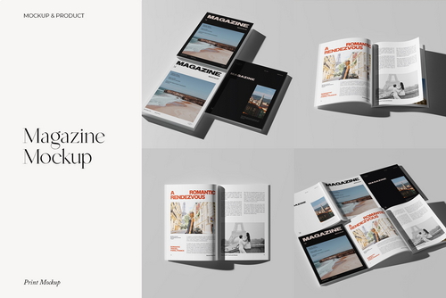 A4 Magazine Mockup