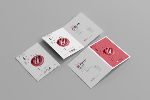 A4 Bi-Fold Brochure Mockups
