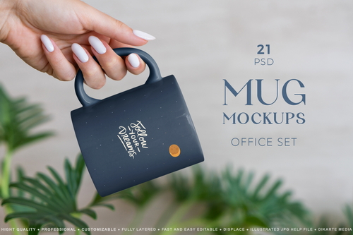 Mug MockUp Office Set