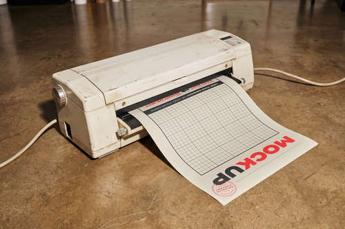Page Printed Printer Mockups