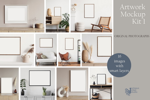 Artwork Frame Mockup Photo Bundle 1