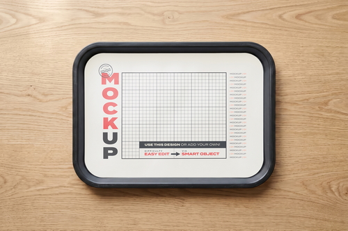 Serving Paper Tray Collection Mockups