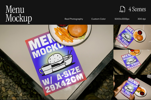 Menu Mockup